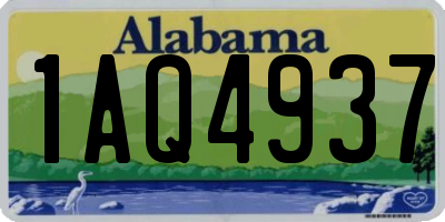 AL license plate 1AQ4937