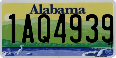 AL license plate 1AQ4939