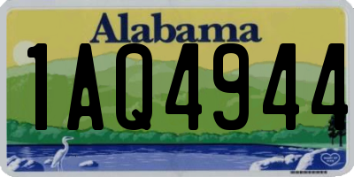 AL license plate 1AQ4944