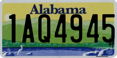 AL license plate 1AQ4945