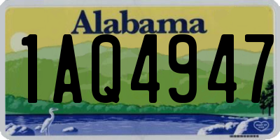 AL license plate 1AQ4947