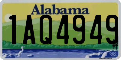 AL license plate 1AQ4949