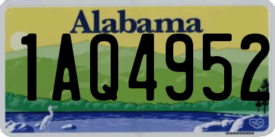 AL license plate 1AQ4952