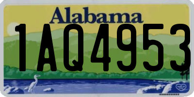 AL license plate 1AQ4953