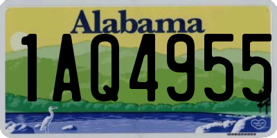 AL license plate 1AQ4955