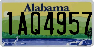 AL license plate 1AQ4957