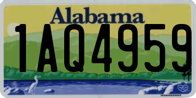 AL license plate 1AQ4959