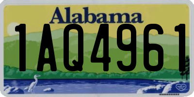 AL license plate 1AQ4961