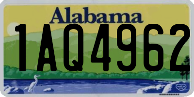 AL license plate 1AQ4962