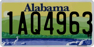 AL license plate 1AQ4963