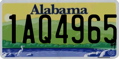 AL license plate 1AQ4965