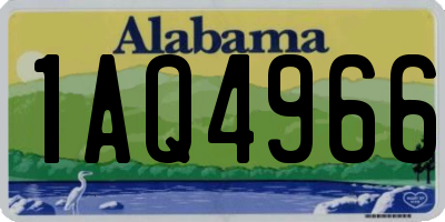 AL license plate 1AQ4966
