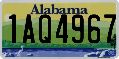 AL license plate 1AQ4967
