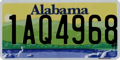 AL license plate 1AQ4968