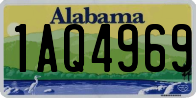 AL license plate 1AQ4969