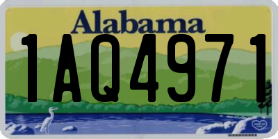 AL license plate 1AQ4971