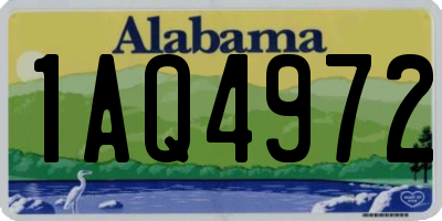 AL license plate 1AQ4972