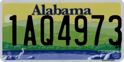 AL license plate 1AQ4973