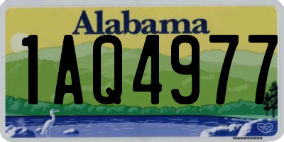 AL license plate 1AQ4977
