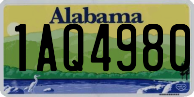 AL license plate 1AQ4980