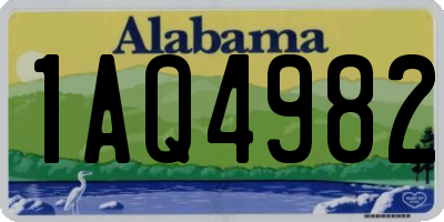 AL license plate 1AQ4982