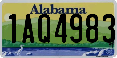 AL license plate 1AQ4983