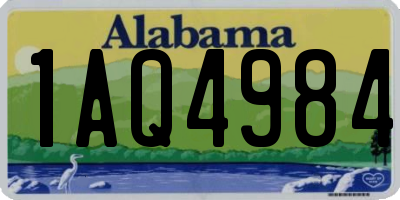 AL license plate 1AQ4984