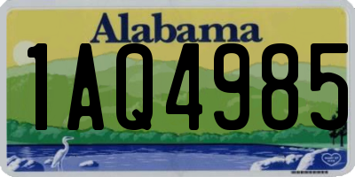 AL license plate 1AQ4985