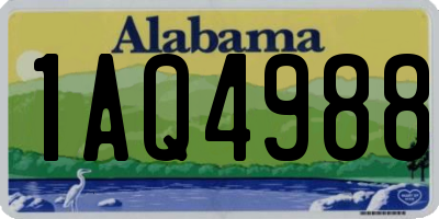 AL license plate 1AQ4988