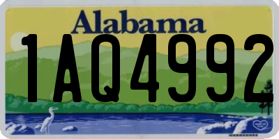 AL license plate 1AQ4992