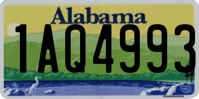 AL license plate 1AQ4993