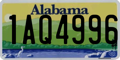AL license plate 1AQ4996