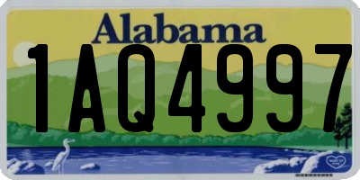 AL license plate 1AQ4997