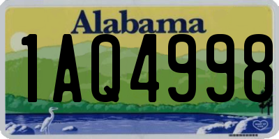 AL license plate 1AQ4998