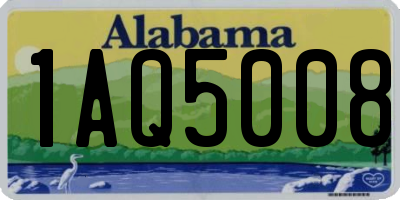AL license plate 1AQ5008