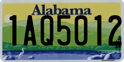 AL license plate 1AQ5012