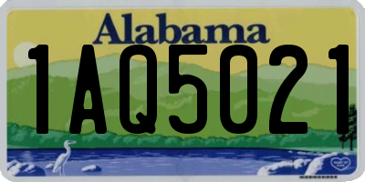 AL license plate 1AQ5021