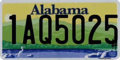 AL license plate 1AQ5025