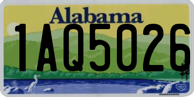 AL license plate 1AQ5026
