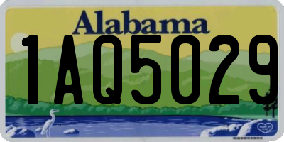 AL license plate 1AQ5029