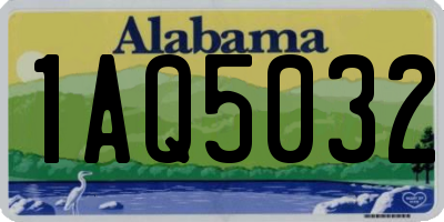 AL license plate 1AQ5032
