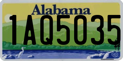 AL license plate 1AQ5035