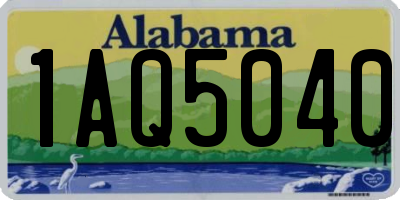 AL license plate 1AQ5040