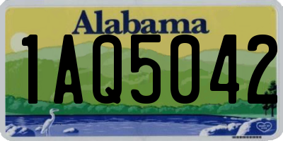 AL license plate 1AQ5042
