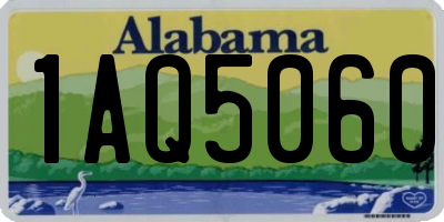 AL license plate 1AQ5060