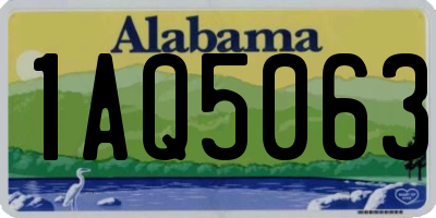 AL license plate 1AQ5063