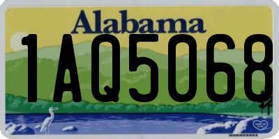 AL license plate 1AQ5068