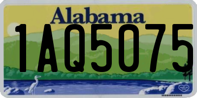AL license plate 1AQ5075