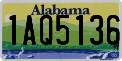 AL license plate 1AQ5136