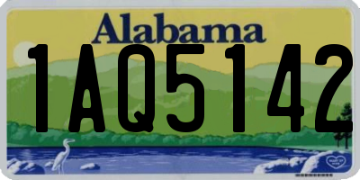 AL license plate 1AQ5142